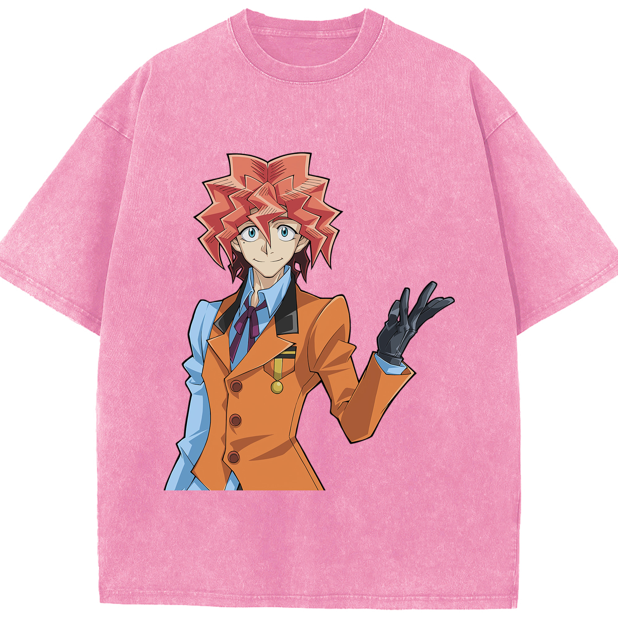 （画像用） 遊☆戯☆王 Yu-Gi-Oh! 綿100% ヴィンテージ風 半袖Tシャツ（フロントプリント）